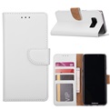 Hoesje voor Samsung Galaxy S8 Plus - Book Case -  geschikt voor 3 pasjes - Wit