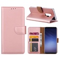 Hoesje voor Samsung Galaxy S9 Plus - Book Case - geschikt voor 3 pasjes - Rose Goud