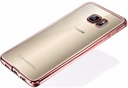 Transparant Hoesje voor Samsung Galaxy S7 Edge - TPU - Rose Gouden Rand