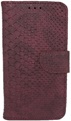 Hoesje voor Samsung Galaxy A3 2017 A320 - Book Case - Schubben Print - geschikt voor pasjes - Bordeaux Rood