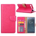 Hoesje voor Sony Xperia XZ1 Book Case - geschikt voor 3 pasjes - Pink