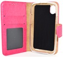 Hoesje voor Wiko Sunny Max - Book Case - geschikt voor 3 pasjes - Pink