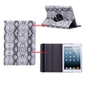 Tablethoes voor Apple iPad Mini 2 / Mini 3 - 360° draaibaar - Slangen Print zwart wit