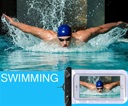 Universeel Waterproof Case / Pouch voor Apple iPhone 6 Plus / 6S Plus / 7 Plus - waterdicht tot 10m - doorzichtig transparant grijs