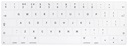 Siliconen  Toetsenbord Cover voor New Macbook (met Touch Bar) 13/15 inch - Wit