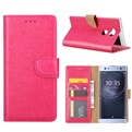 Hoesje voor Sony Xperia XA2 Ultra - Book Case - geschikt voor 3 pasjes - Pink