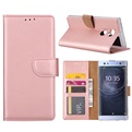 Hoesje voor Sony Xperia XA2 Ultra - Book Case - geschikt voor 3 pasjes - Rose Goud