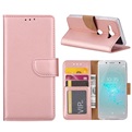 Hoesje voor Sony Xperia XZ2 Compact - Book Case - geschikt voor 3 pasjes - Rose Goud