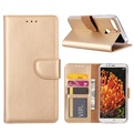 Hoesje voor Huawei Y6 2018 - Book Case - geschikt voor 3 pasjes - Goud