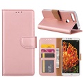 Hoesje voor Huawei Y6 2018 - Book Case - geschikt voor 3 pasjes - Rose Goud