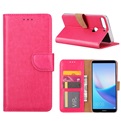 Hoesje voor Huawei Y7 Prime 2018 - Book Case - geschikt voor 3 pasjes - Pink