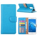 Hoesje voor Huawei Y7 Prime Book Case - geschikt voor 3 pasjes - Turquoise