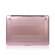  MacBook Air 11.6 inch - Laptoptas - Metallic Hard Cover - Rose Goud