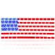 MacBook 13/15/17/Air/Pro/Retina - toetsenbord cover - siliconen - Amerikaanse vlag - Internationale indeling