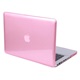  MacBook Retina 12 inch - Laptoptas - Clear Hardcover - Pink- Roze