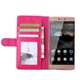 Premium Leer  Hoesje Book - Wallet Case Boek Hoesje voor Huawei P8 Pink