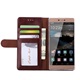 Premium Leer  Hoesje Book - Wallet Case Boek Hoesje voor Huawei P8 Bruin
