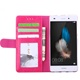 Premium Leer  Hoesje Book - Wallet Case Boek Hoesje voor Huawei P8 Lite Pink