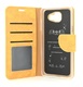 Hoesje voor Samsung Galaxy S4 i9500 i9505 i9515 - Book Case - Schubben Print - Oranje Geel - geschikt voor 3 pasjes