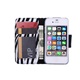 Hoesje voor Apple iPhone 6 Plus /6S Plus Boek Hoesje Book Case Zebra Print