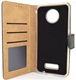 Hoesje voor Motorola Moto Z - Book Case - geschikt voor pasjes - zwart