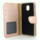 Xssive Hoesje voor Samsung Galaxy J3 2017 - Book Case - geschikt voor 3 pasjes - Rose Goud