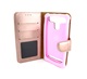 Universeel Telefoon Hoesje - Book Case - tot 5,2 inch display - geschikt voor pasjes - Rose Goud